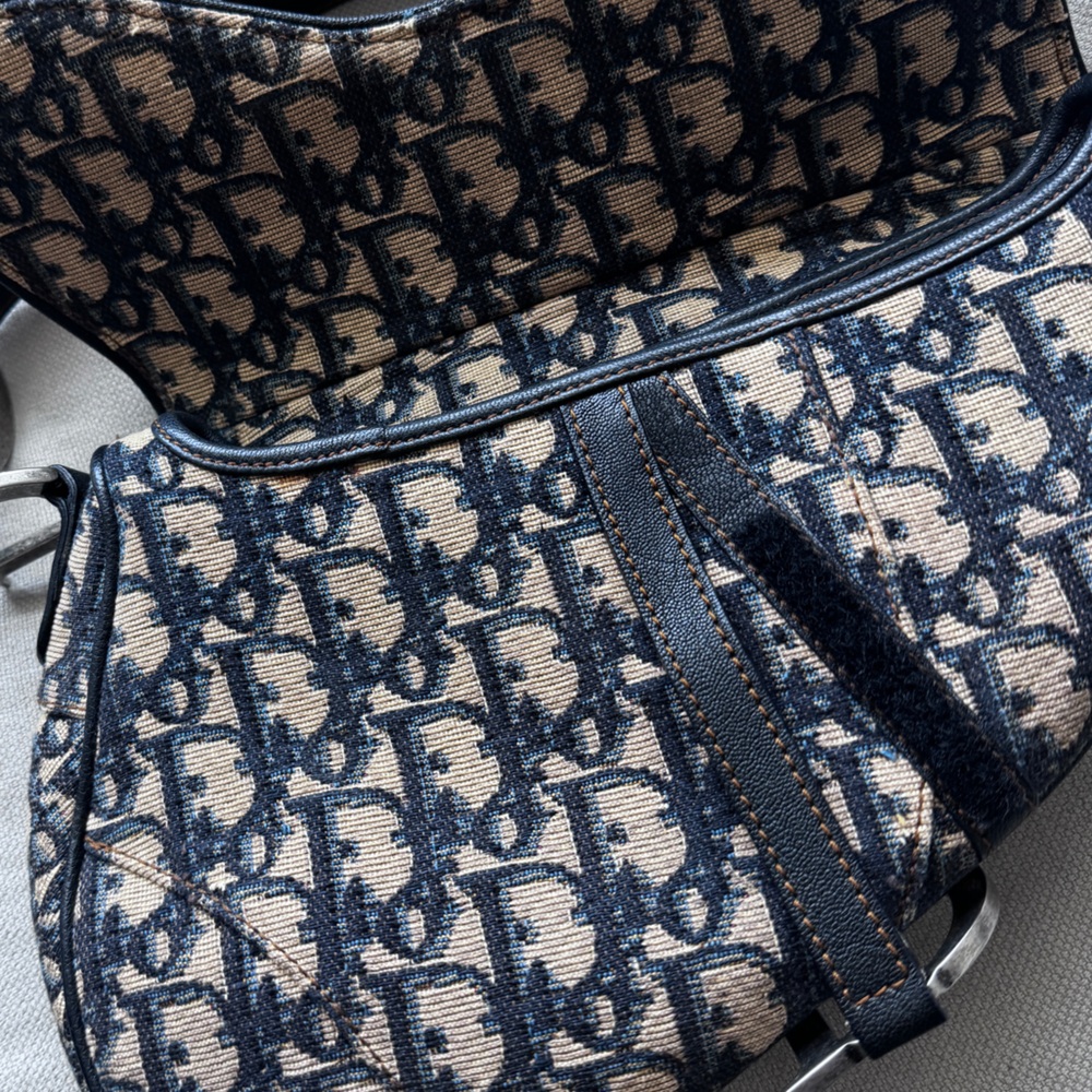 VINTAGE🤎Dior🤎Oblique Saddle Bag - Picture 13 of 14